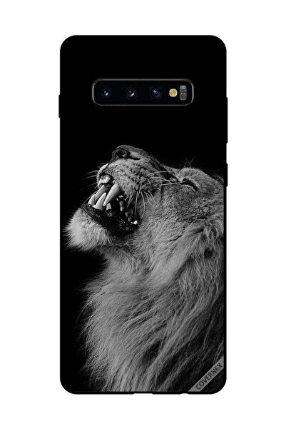 Covernex غطاء حماية لهاتف سامسونج جالاكسي S10 بلس - أسد مبتهج