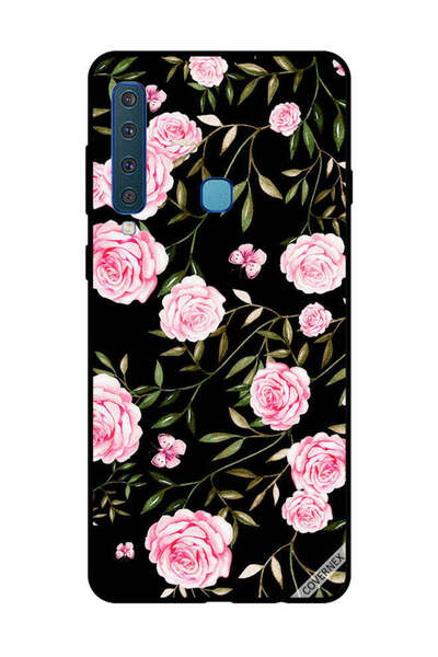 Covernex غطاء حماية لهاتف سامسونج جالاكسي A9 2018، ورود وردية في باقات من الأ...