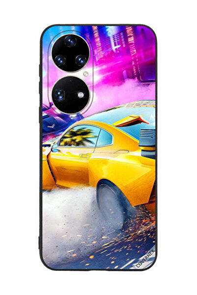 Covernex غطاء حماية لهاتف هواوي بي 50 - سيارة صفراء