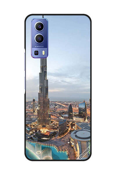 Covernex غطاء حماية لهاتف فيفو Y72 5G منظر جميل لوسط مدينة دبي