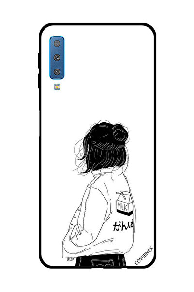 Covernex غطاء حماية لهاتف سامسونج جالاكسي A7 2018 - فتاة تفكر بعمق