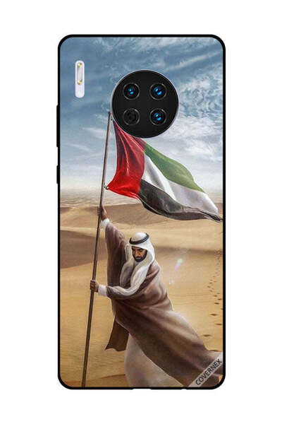Covernex غطاء حماية لهاتف هواوي ميت 30 - علم الإمارات العربية المتحدة - زايد