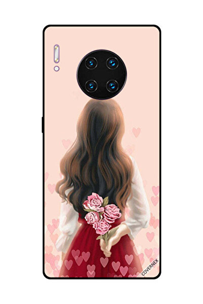 Covernex غطاء حماية لهاتف هواوي ميت 30 برو - فتاة تخفي الزهور