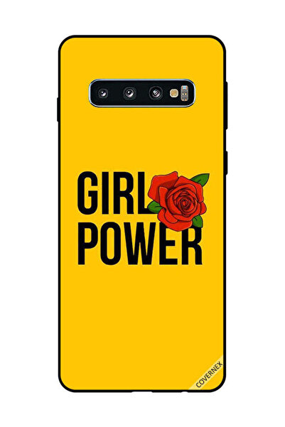 Covernex Protective Case Cover For Samsung Galaxy S10 Girl Power Yellow