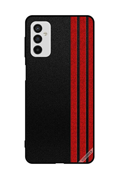 Covernex غطاء حماية لهاتف سامسونج جالاكسي M52 5G بثلاثة خطوط عمودية حمراء