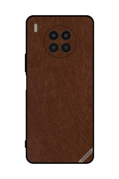 Covernex غطاء حماية لهاتف هواوي نوفا 8i بنمط جلدي بني داكن