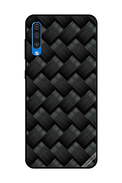 Covernex غطاء حماية لهاتف سامسونج جالاكسي A50 بنمط خطوط سوداء