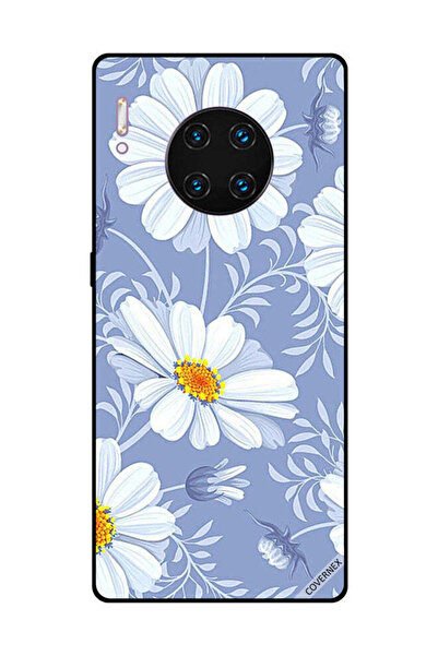 Covernex غطاء حماية لهاتف هواوي ميت 30 برو - زهور بيضاء مزهرة