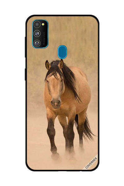 Covernex غطاء حماية لهاتف سامسونج جالاكسي M30s - سباق الخيل البني