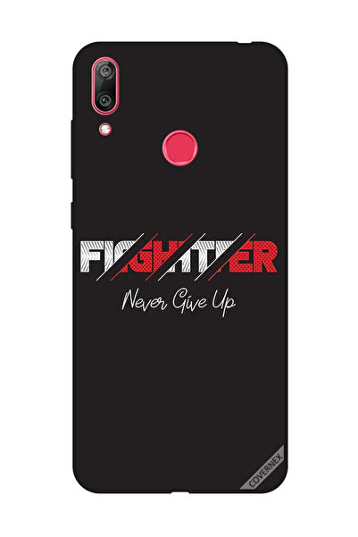 Covernex غطاء حماية لهاتف هواوي Y7 Prime 2019 - Fighter Never Give Up
