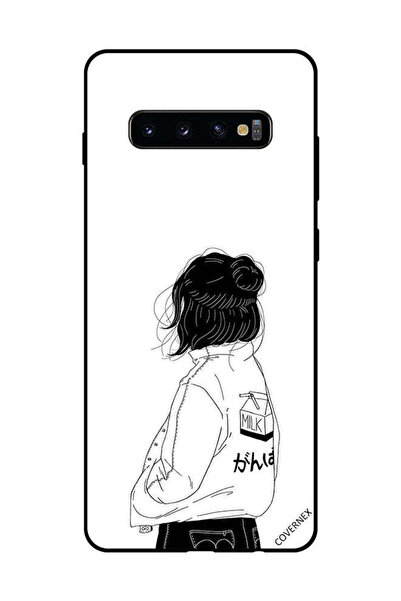 Covernex غطاء حماية لهاتف سامسونج جالاكسي S10 بلس فتاة تفكر بعمق كبير