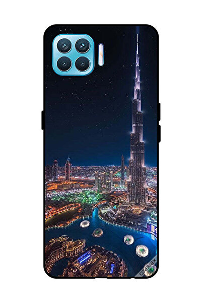 Covernex غطاء حماية لهاتف OPPO F17 Pro منظر ليلي لوسط المدينة