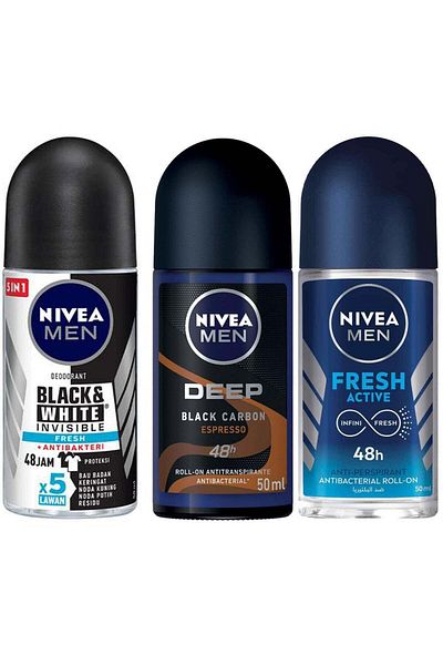 NIVEA MEN Roll On Deodorant Bundle