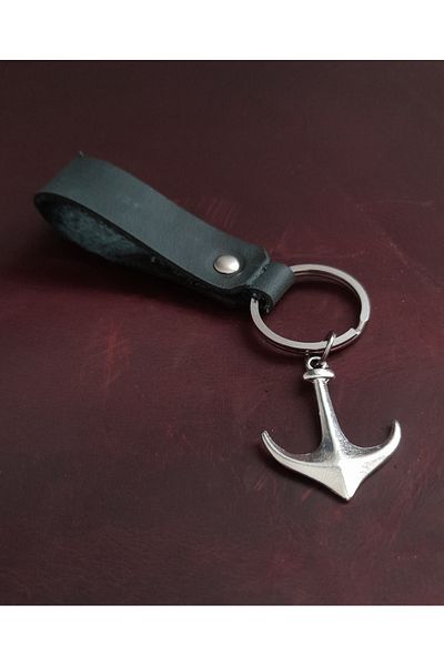 BSN Store Anchor Model Keychain ​​Hand Made Real Leather Keychain