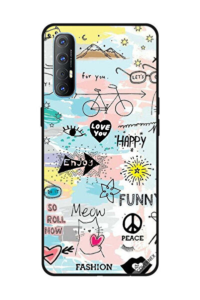 Covernex Protective Case Cover For OPPO Reno 3 Pro Doodle Meow Enjoy
