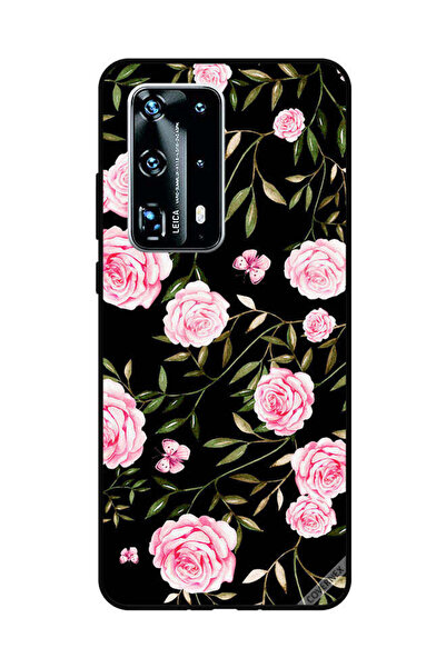 Covernex غطاء حماية لهاتف هواوي بي 40 برو بلس، ورود وردية في باقات من الأوراق...