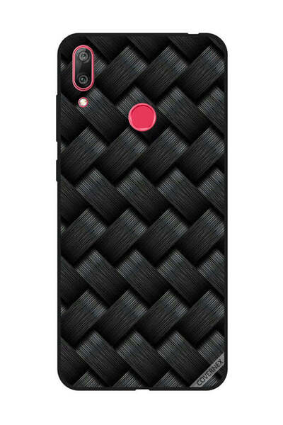 Covernex غطاء حماية لهاتف هواوي Y7 Prime 2019 بنمط خطوط سوداء