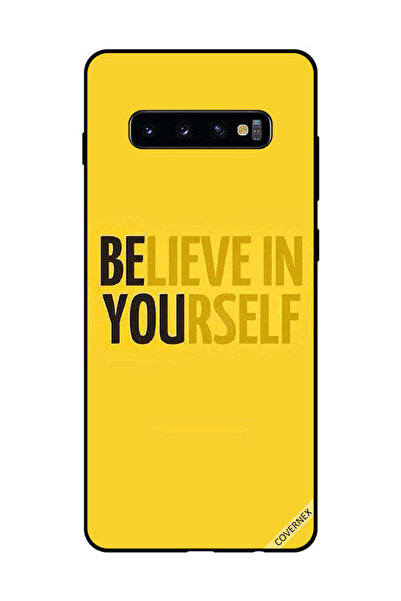 Covernex غطاء حماية لهاتف سامسونج جالاكسي S10 بلس - ثق بنفسك - أصفر