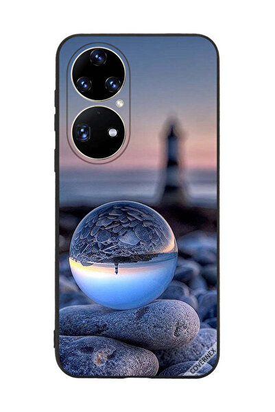 Covernex غطاء حماية لهاتف هواوي بي 50 برو، تصوير رائع للطبيعة في زجاج دائري