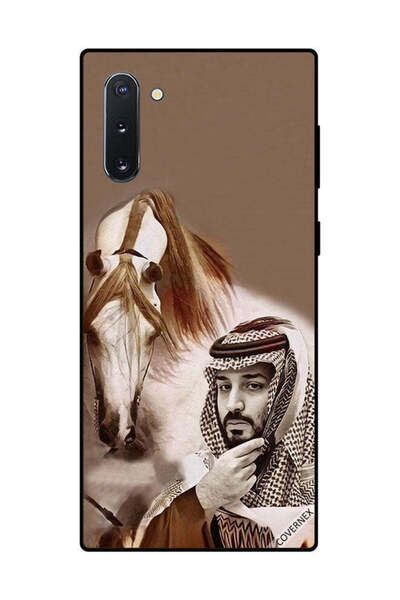 Covernex غطاء حماية لهاتف سامسونج جالكسي نوت 10 محمد بن سلمان أمام حصان