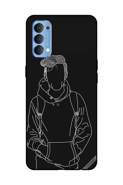 Covernex غطاء حماية لهاتف OPPO Reno 4 4G رسم جاكت بوي