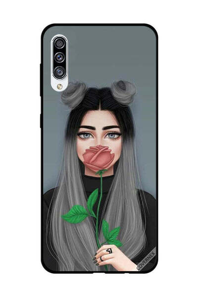Covernex Protective Case Cover For Samsung Galaxy A30s Cute Girl Hide Mouth O...