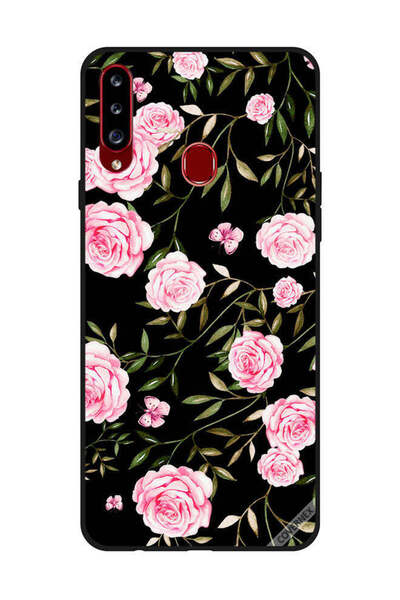 Covernex غطاء حماية لهاتف سامسونج جالاكسي A20s، ورود وردية في باقات من الأورا...