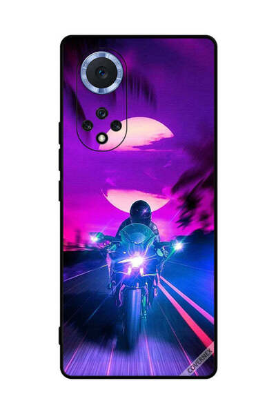 Covernex غطاء حماية لهاتف هواوي نوفا 9 - راكب الدراجة النارية يترك القمر خلفه