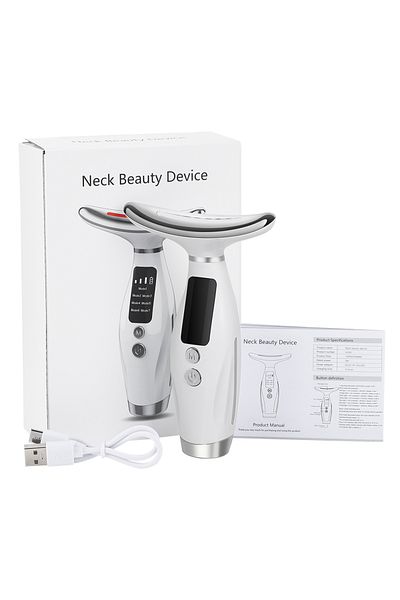 Choice 7 colors 7 Colors Face Neck Massager for Skin Care LED Light Photon Face Sculpting Tool Microcurrent