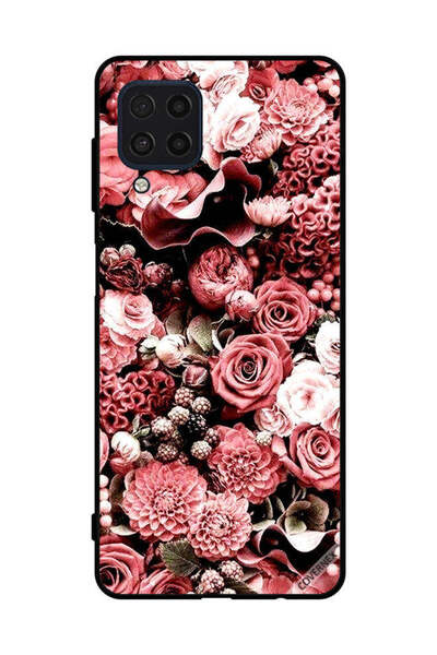 Covernex Protective Case Cover For Samsung Galaxy F22 4G Peach Roses 2