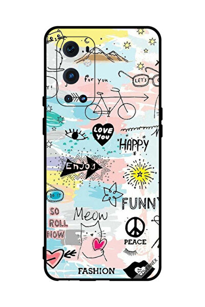 Covernex غطاء حماية لهاتف OnePlus 9 Pro Doodle Meow Enjoy