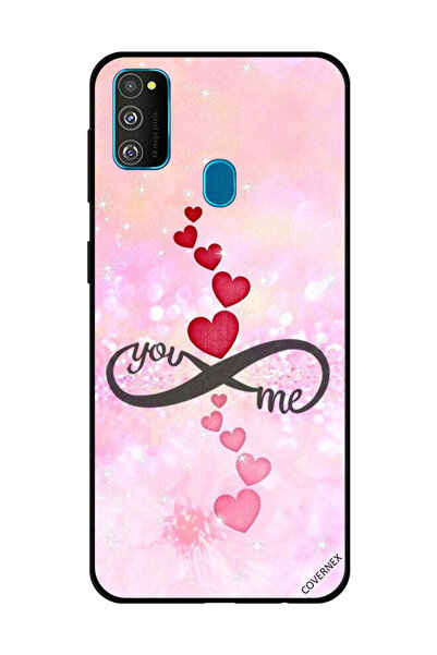 Covernex غطاء حماية لهاتف سامسونج جالاكسي M30s قلوب حمراء ووردية أنت إنفينيتي مي