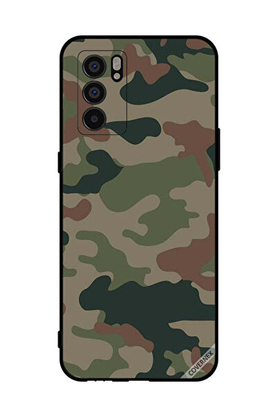 Covernex غطاء حماية لهاتف Oppo Reno6 5G بنمط مموه باللونين الأخضر والبني