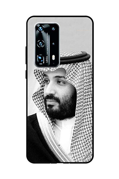 Covernex غطاء حماية لهاتف هواوي بي 40 برو بلس صورة محمد بن سلمان بالأبيض والأسود