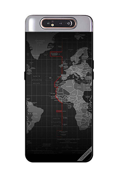 Covernex غطاء حماية لهاتف سامسونج جالاكسي A80 بطبعة حدود المحيط