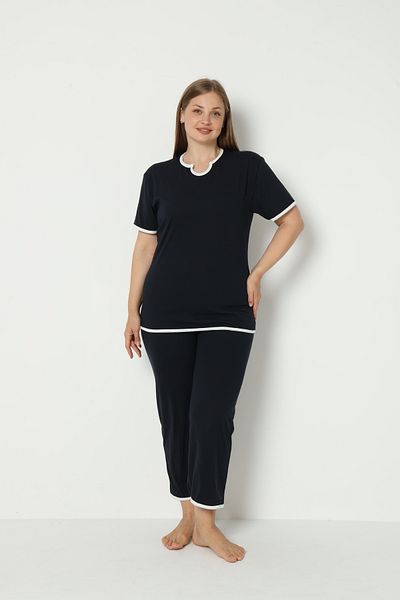 FAMES PİJAMA SUMMER PLUS SIZE PAJAMA SET