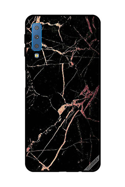 Covernex Protective Case Cover For Samsung Galaxy A7 2018 Racked Black Marble...