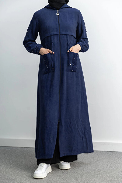 Letafet BÜZGÜ DETAYLI İNCİLİ SPOR FERACE - LACİVERT