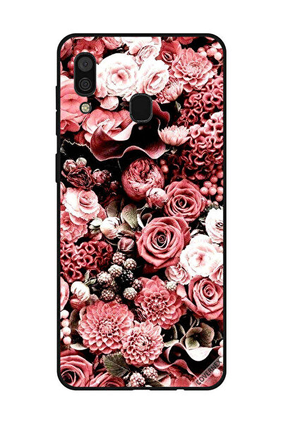 Covernex غطاء حماية لهاتف سامسونج جالاكسي A30 - لون الخوخ والورود 2