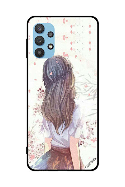 Covernex غطاء حماية لهاتف سامسونج جالاكسي M32 5G فتاة لطيفة في تفكير عميق