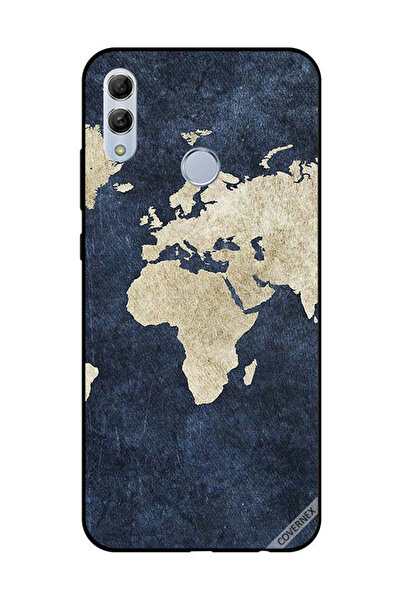 Covernex Protective Case Cover For Honor 10 Lite Map On Jeans Pattern