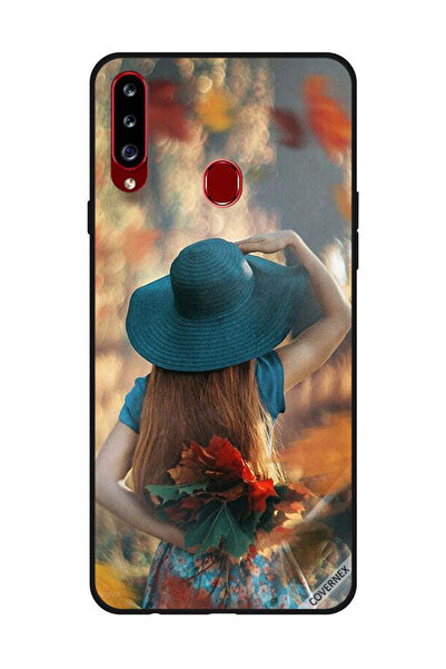 Covernex غطاء حماية لهاتف سامسونج جالاكسي A20s - فتاة قبعة تخفي أوراق الحب