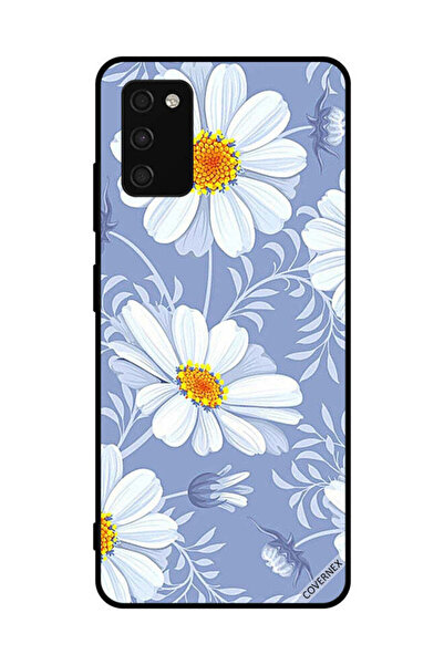 Covernex غطاء حماية لهاتف سامسونج جالاكسي A03s 4G بطبعة زهور بيضاء مزهرة