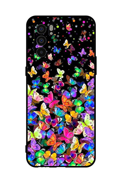 Covernex غطاء حماية لهاتف Oppo Reno6 5G - فراشات صغيرة متعددة الألوان