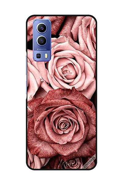 Covernex غطاء حماية لهاتف Vivo Y72 5G بلون زهور الخوخ