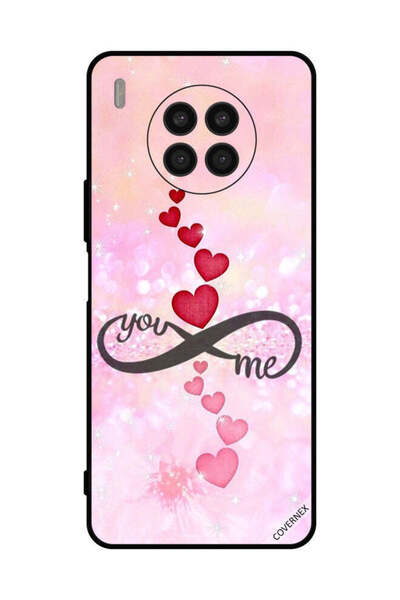 Covernex غطاء حماية لهاتف هواوي نوفا 8i قلوب حمراء ووردية أنت إنفينيتي مي