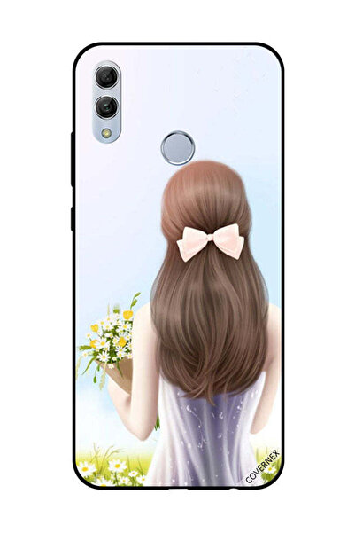 Covernex غطاء حماية لهاتف Honor 10 Lite فتاة جميلة تحمل الزهور