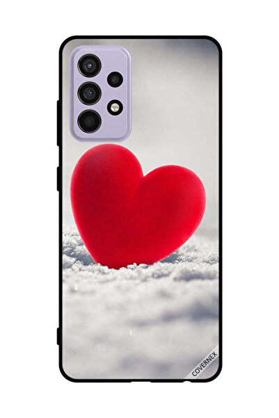 Covernex غطاء حماية لهاتف سامسونج جالاكسي A52s 5G بتصميم قلب أحمر جميل