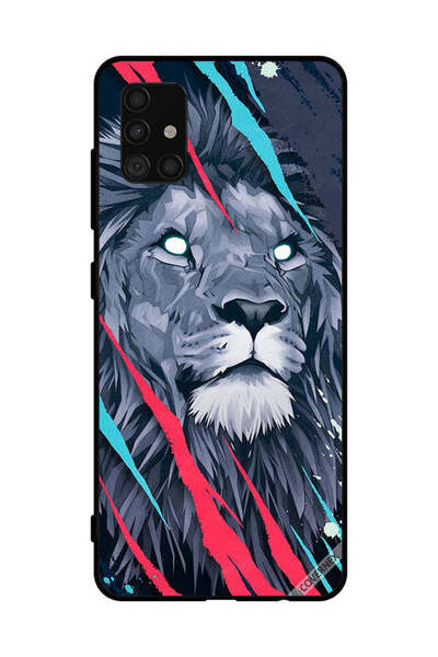 Covernex غطاء حماية لهاتف سامسونج جالاكسي A51 4G برسومات الأسد الملك