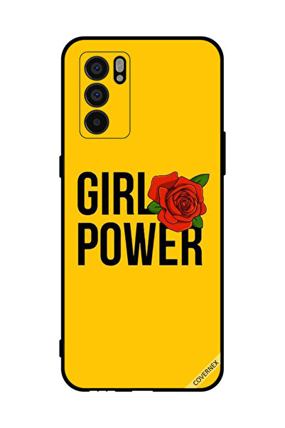 Covernex Protective Case Cover For Oppo Reno6 5G Girl Power Yellow